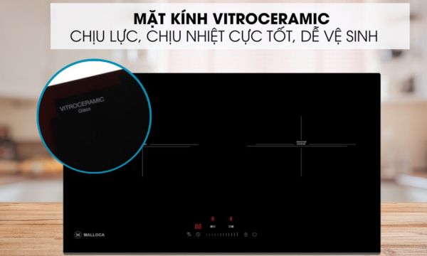 Bếp điện từ Malloca MH-732 IRN 11 MH-732 IRN Mặt kính bếp MH-732IRN cao cấp với độ bền cao