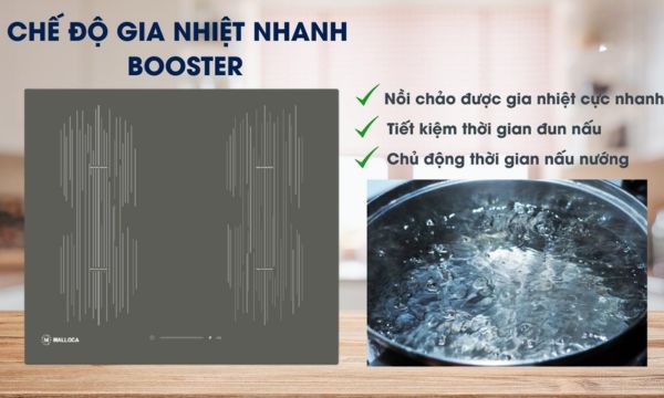 MI 594 LINEAR Chế độ gia nhiệt nhanh giúp thức ăn nhanh chín hơn