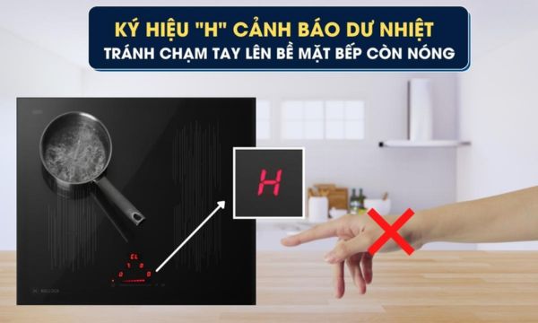 MI 594 LINEAR Chức năng cảnh báo nhiệt bếp còn du 