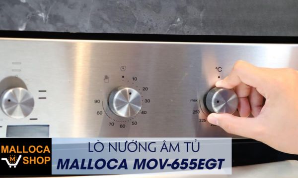 Lò nướng âm tủ Malloca MOV-655EGT 11 MOV 655EGT núm xoay chỉnh nhiệt độ