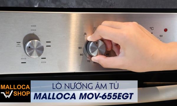 Lò nướng âm tủ Malloca MOV-655EGT 10 MOV 655EGT núm xoay chỉnh thời gian