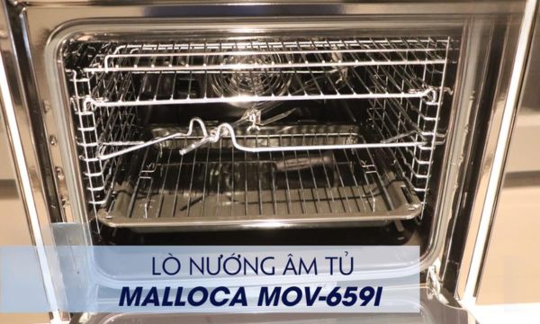 Lò nướng âm tủ Malloca MOV-659I 14 MOV-659I khoang lò chắc chắn