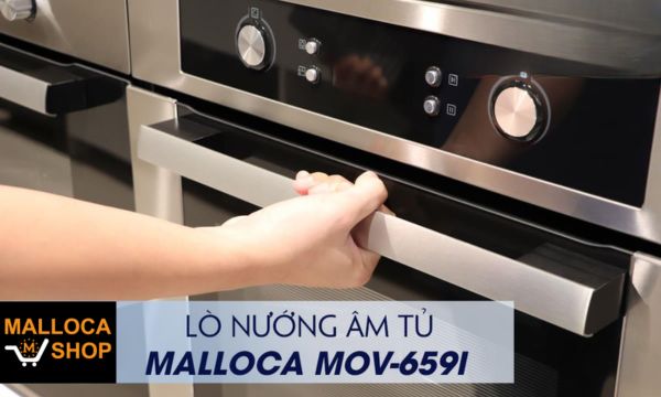 Lò nướng âm tủ Malloca MOV-659I 10 MOV-659I tay cầm chắc chắn