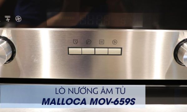 Lò nướng âm tủ Malloca MOV-659S 12 MOV-659S bảng điều khiển điện tử