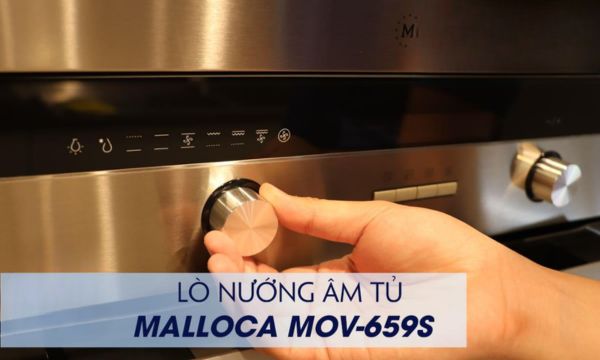 Lò nướng âm tủ Malloca MOV-659S 13 MOV-659S núm xoay bên trái