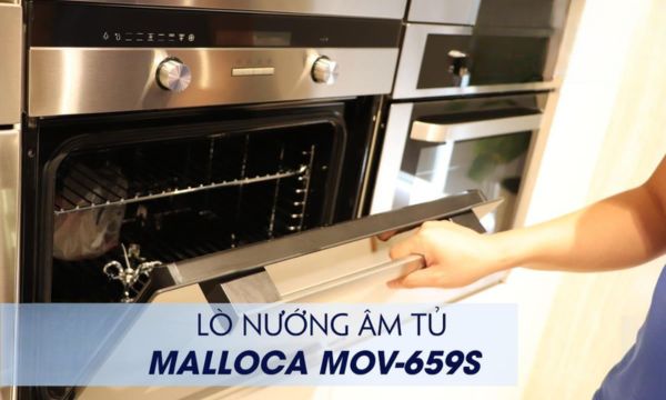 Lò nướng âm tủ Malloca MOV-659S 11 MOV-659S tay cầm chắc chắn