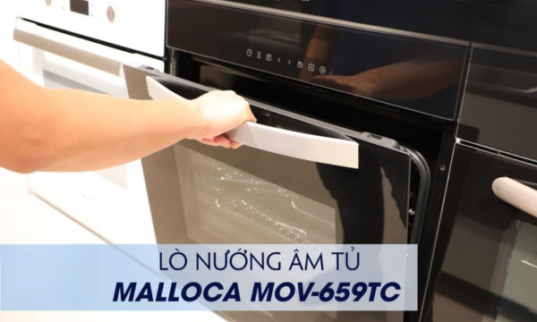 Lò nướng âm tủ Malloca MOV-659TC 8 MOV-659TC tay cầm chắc chắn