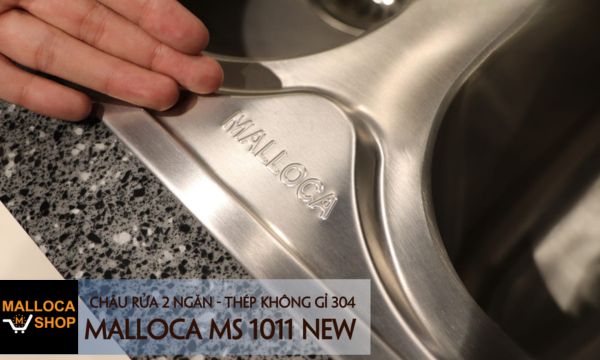 Chậu rửa chén Inox Malloca MS 1011 NEW 8 MS 1011 NEW chất liệu inox bền bỉ