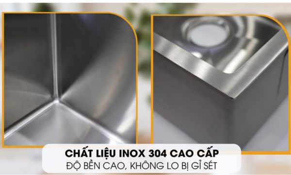 MS 1044P Chất liệu inox 304 cao cấp, bền bỉ