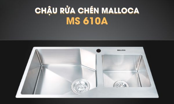 Chậu rửa chén Inox Malloca MS 610A 7 MS 610A chậu rửa chén 2 hố