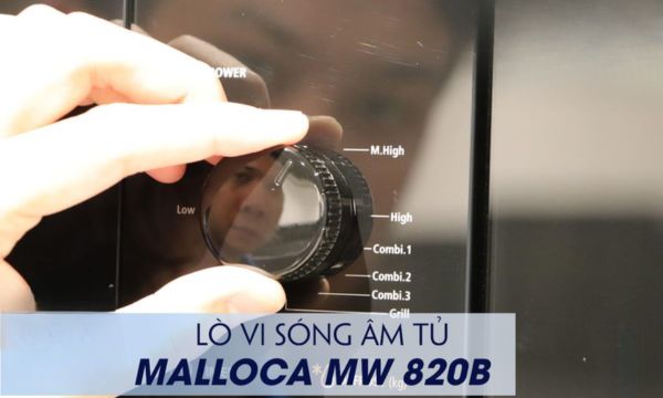 Lò vi sóng âm tủ Malloca MW-820B 4 MW-820B Mặt kính bền bỉ, đẹp mắt