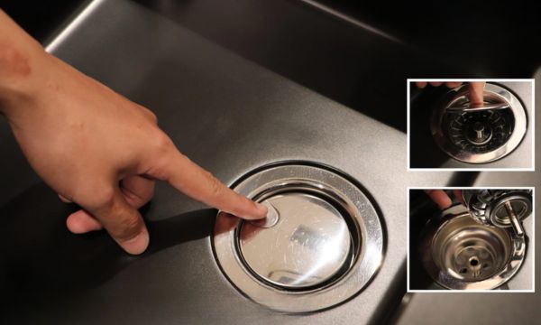 Chậu đá Malloca Nero G-45040 / Màu đen 10 NERO G-45040 rổ lọc rác bằng inox tiện lợi