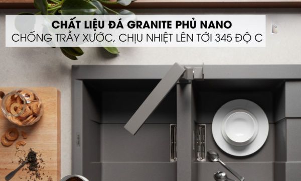Chậu rửa bát Malloca SMART K-500 6 SMART K-500 Chất liệu đá granite