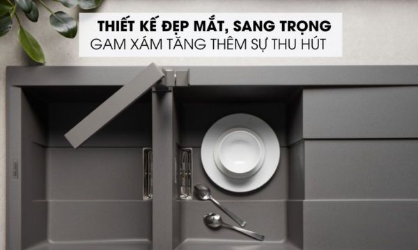 Chậu rửa bát Malloca SMART K-500 7 SMART K-500 Thiết kế chậu Malloca K-500 sang trọng và thu hút
