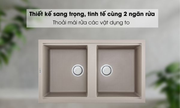 Chậu đá Malloca Tortora G-45043 / Màu đất 8 Tortora G-45043 thiết kế sang trọng