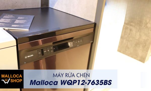 Máy rửa chén Malloca WQP12-7635BS 7 WQP12-7635BS 8 chương trình rửa