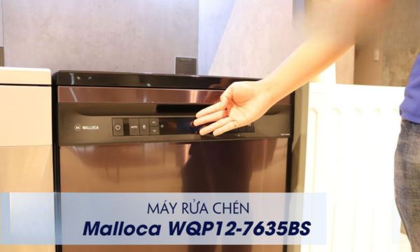 Máy rửa chén Malloca WQP12-7635BS 9 WQP12-7635BS hệ thống điều khiển đơn giản