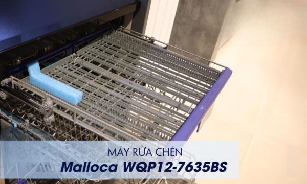 Máy rửa chén Malloca WQP12-7635BS 8 WQP12-7635BS sức chứa lớn