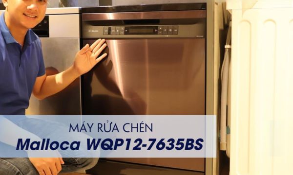 Máy rửa chén Malloca WQP12-7635BS 6 WQP12-7635BS thiết kế hiện đại