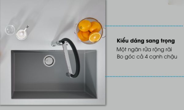 Chậu rửa bát Malloca ZEN K-13073 5 ZEN K-13073 Kiểu dáng độc dáo, thu hút người dùng