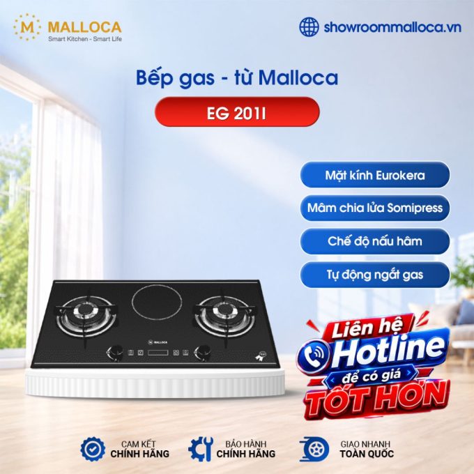 Bếp gas - từ Malloca EG 201I