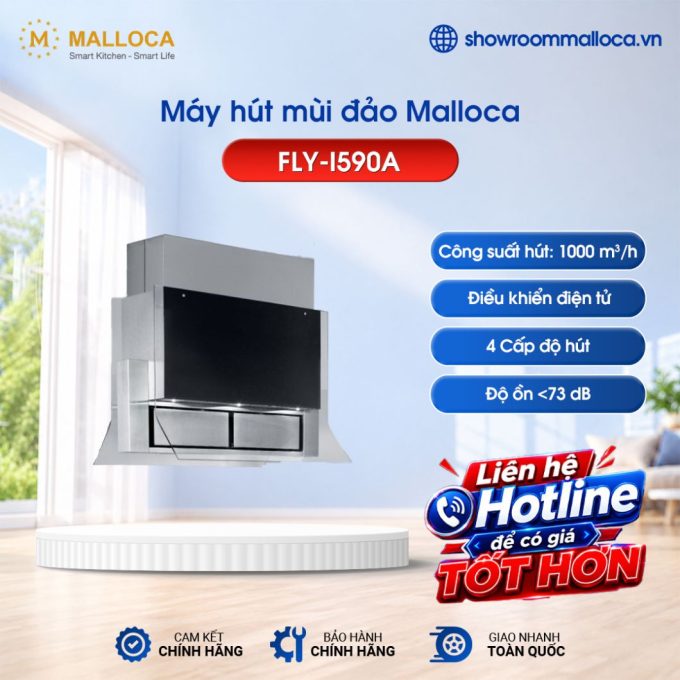 Máy hút mùi đảo Malloca FLY-I590A
