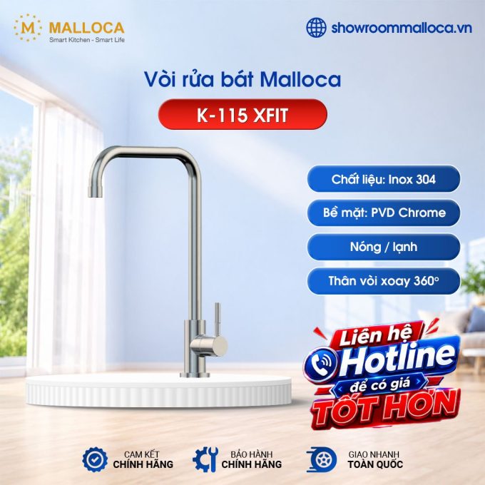 Vòi rửa bát Malloca K-115 XFIT