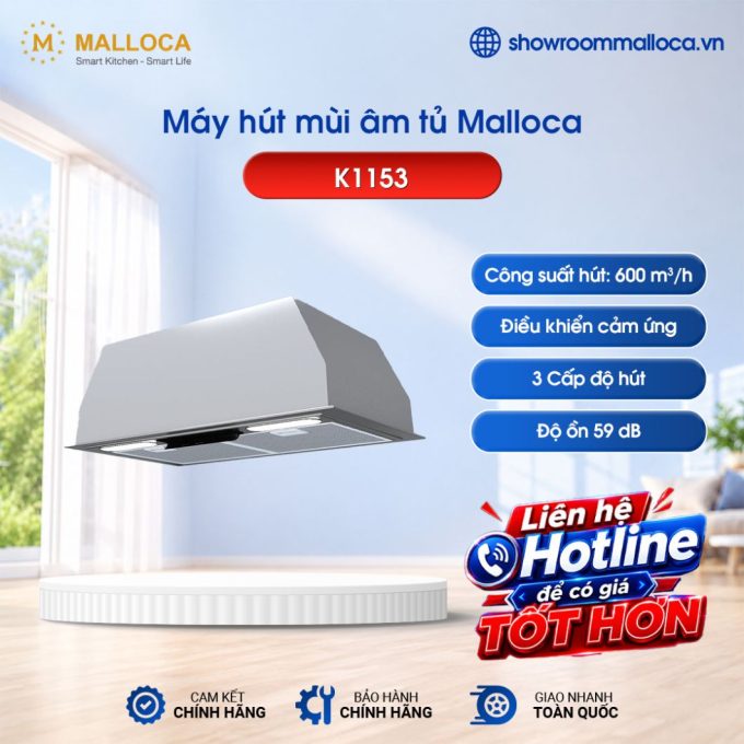 Máy hút mùi Malloca K1153