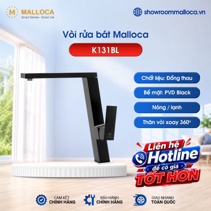 Vòi rửa bát Malloca K131BL