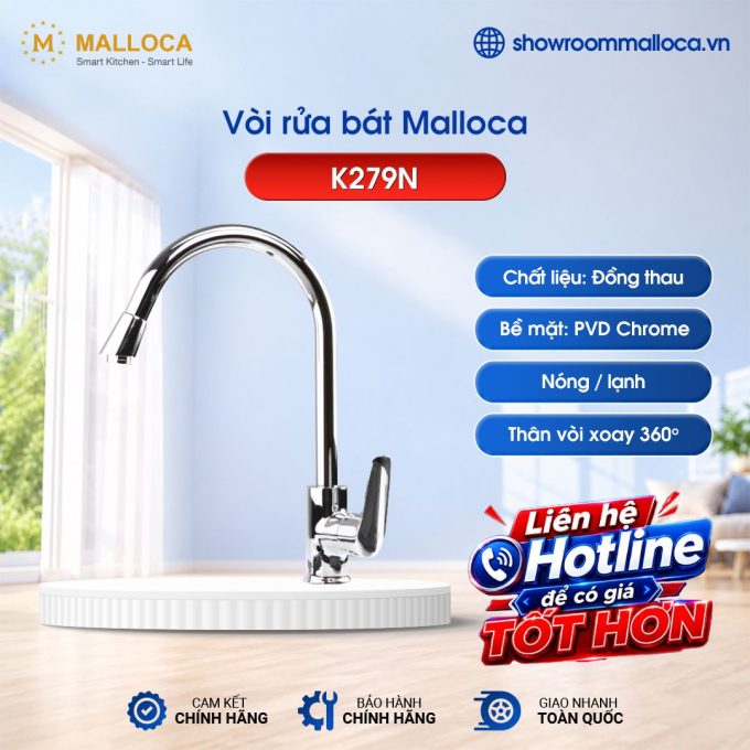 Vòi rửa bát Malloca K279N