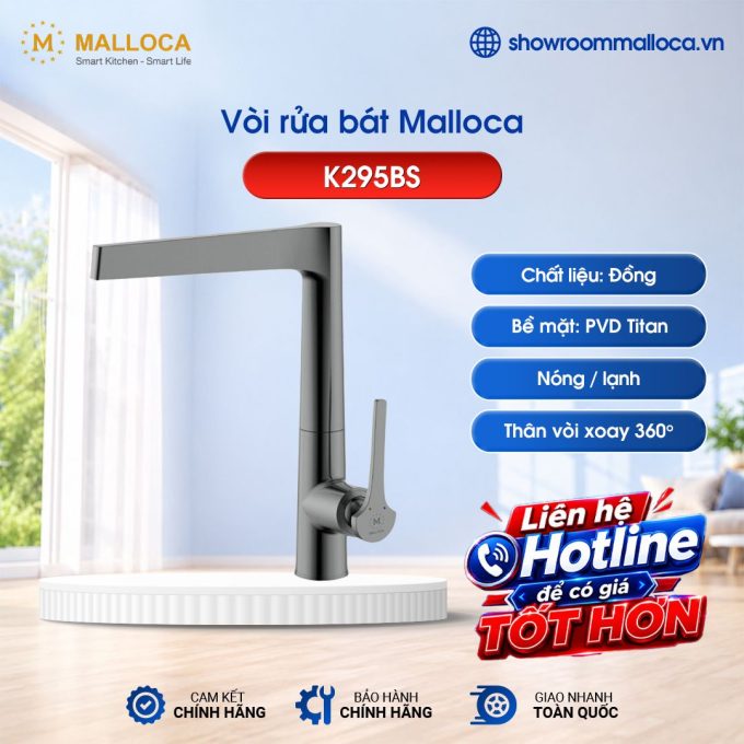 Vòi rửa chén Malloca K295BS