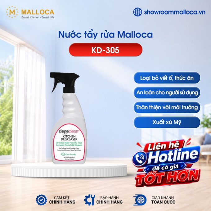 Nước tẩy rửa Malloca KD-305