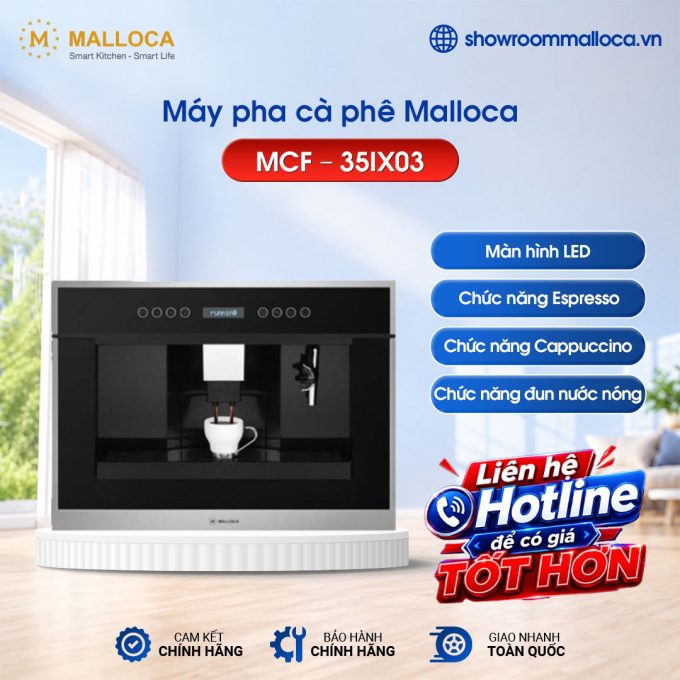 Máy pha cà phê Malloca MCF - 35IX03