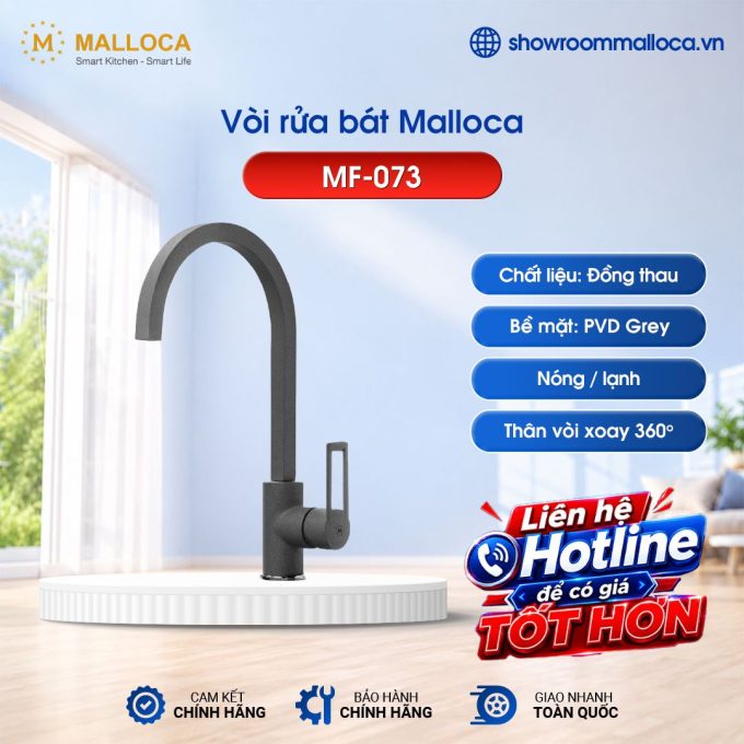 Vòi rửa bát nóng lạnh Malloca MF-073
