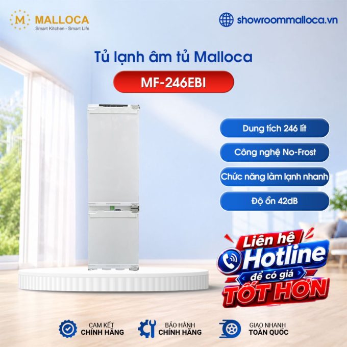 Tủ lạnh âm tủ Malloca MF-246EBI
