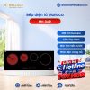 Bếp điện từ 4 vùng nấu Malloca MH-04IR / 2 Vùng từ 2 vùng điện, kính Eurokera 2 MH 04IR