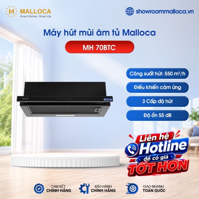 Máy hút mùi Malloca MH 70BTC