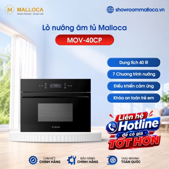 Lò nướng âm tủ 40L Malloca MOV-40CP