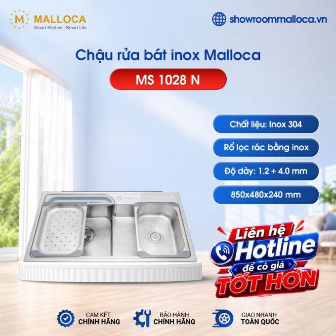 Chậu rửa bát Malloca MS 1028 N