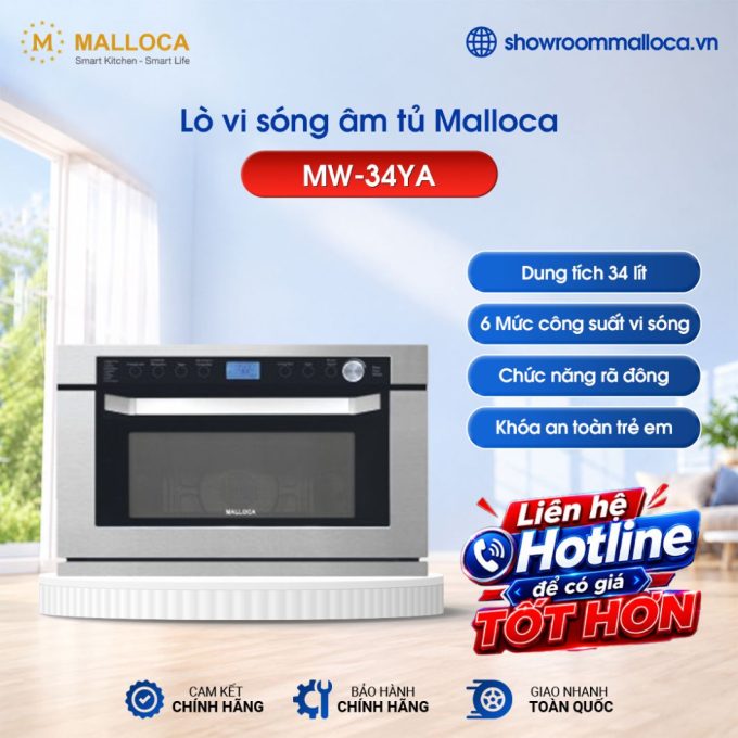 Lò vi sóng Malloca MW-34YA