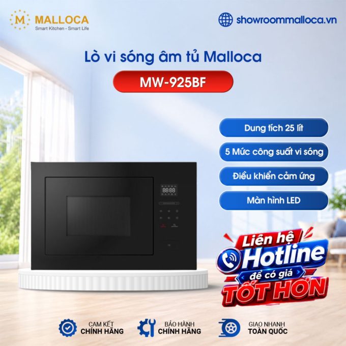 Lò vi sóng âm tủ Malloca MW-925BF