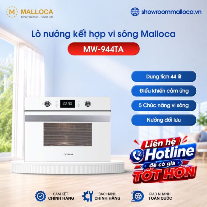 Lò nướng kết hợp lò vi sóng Malloca MW-944TA