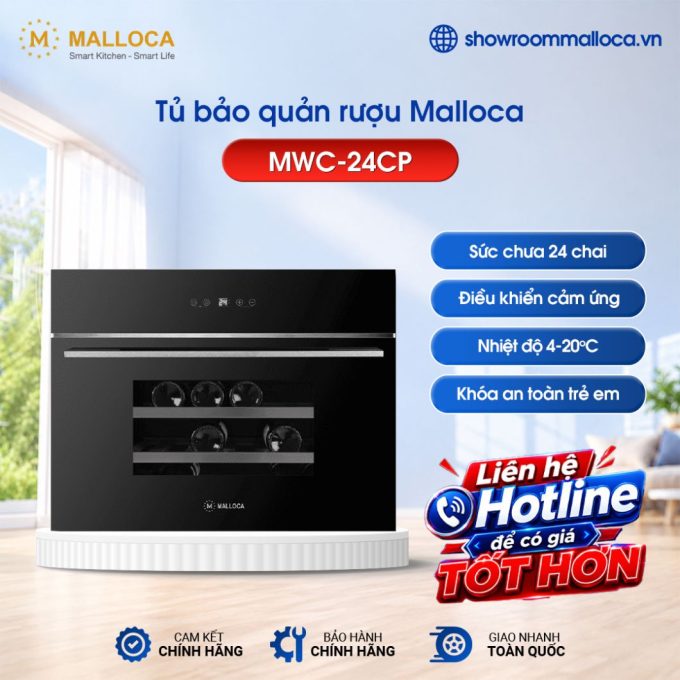 Tủ bảo quản rượu Malloca MWC-24CP
