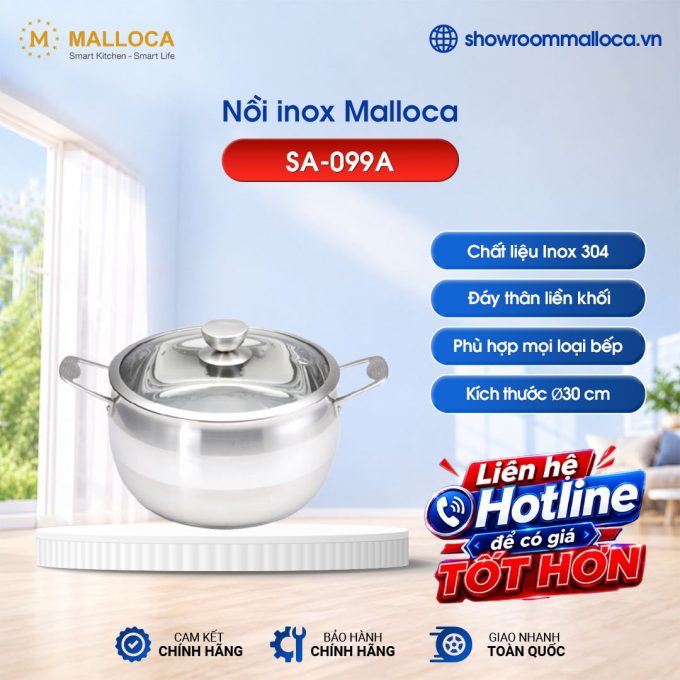 Nồi inox Malloca SA-099A