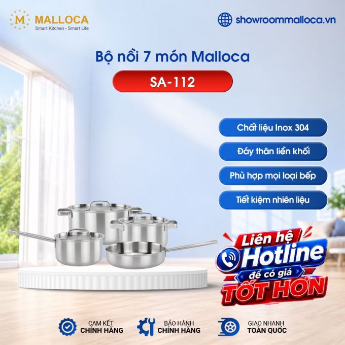 Bộ nồi 7 món Malloca SA-112