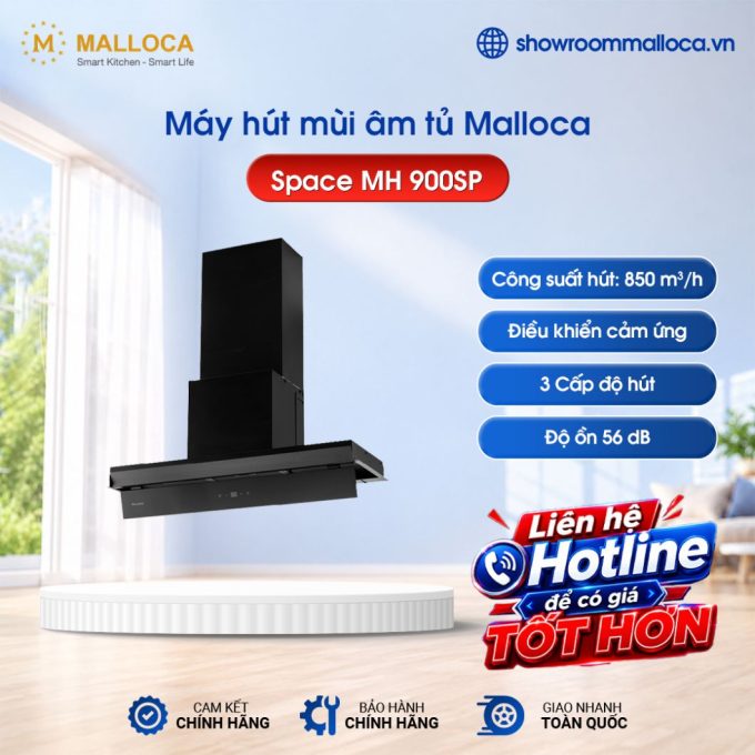 Máy hút mùi âm tủ Malloca Space MH 900SP
