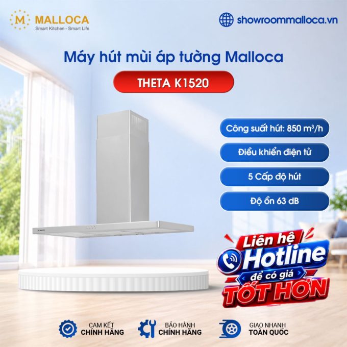 Máy hút mùi Malloca THETA K1520