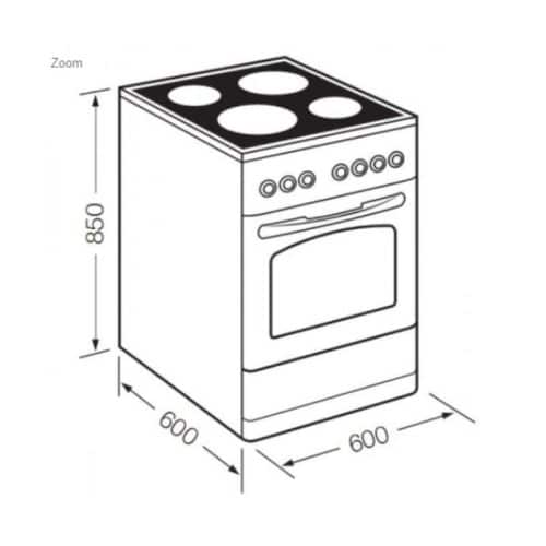 Bếp liên hoàn MALLOCA F6099 3 Kích thước bếp liên hoàn MALLOCA F6099