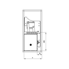 Bộ rổ bát đĩa Hafele Lento 504.76.012 800mm 7 504.76.012