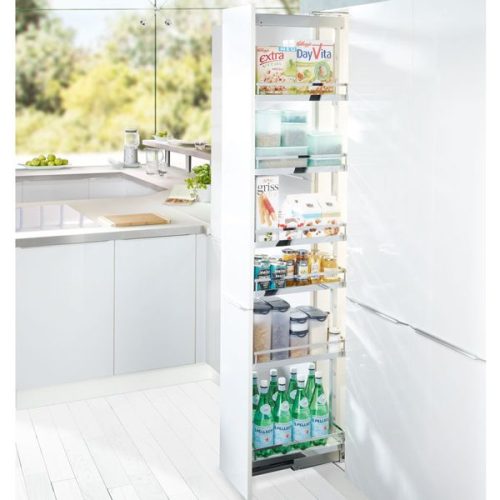 Bộ kệ tủ 4 tầng, rổ lưới Dispensa 90 Arena 300mm Hafele 546.54.611